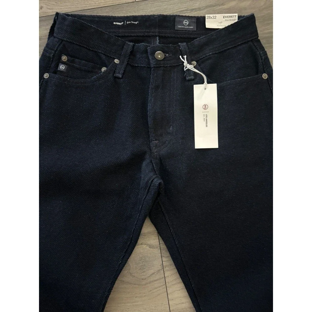 AG Adriano Goldschmied Men’s NWT Everett Slim Straight Jeans size 28/32 NWT Dark